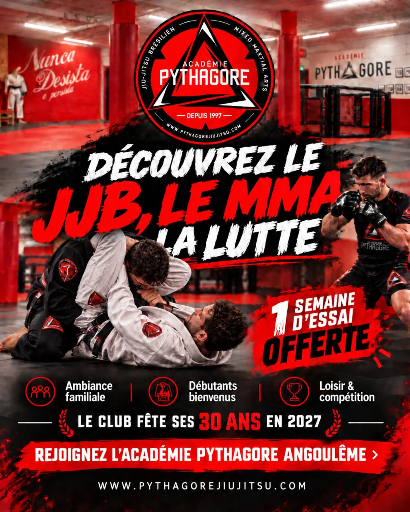 Illustration de l’article « Angoulême : et si vous découvriez le JJB, le MMA et la lutte ? »