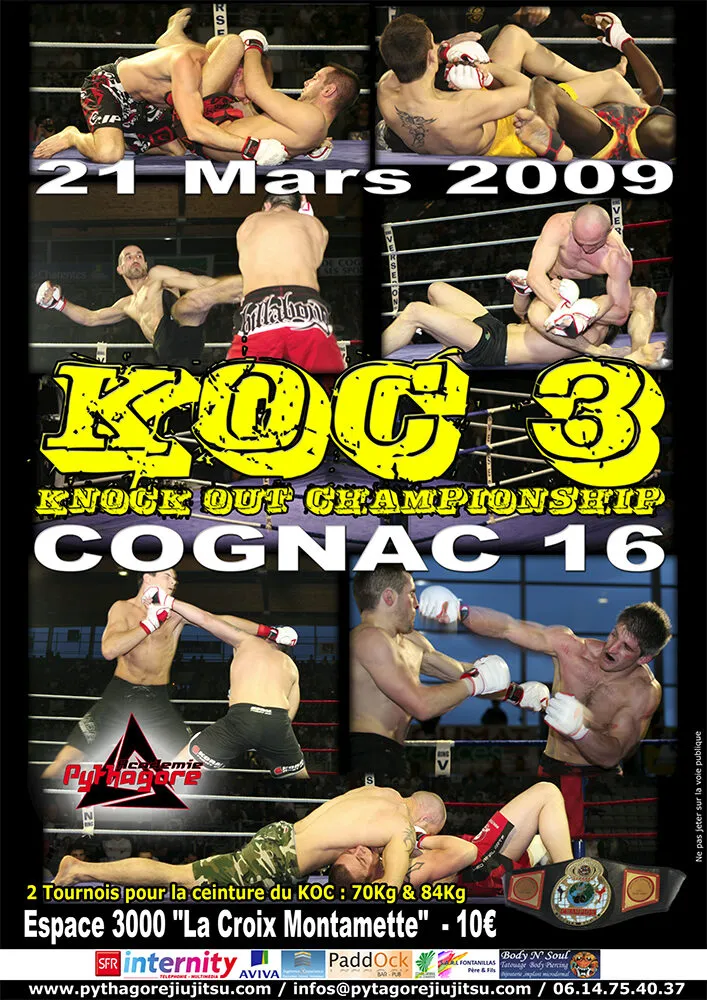 Affiche du K.O.C 3, 21 mars 2009, Cognac