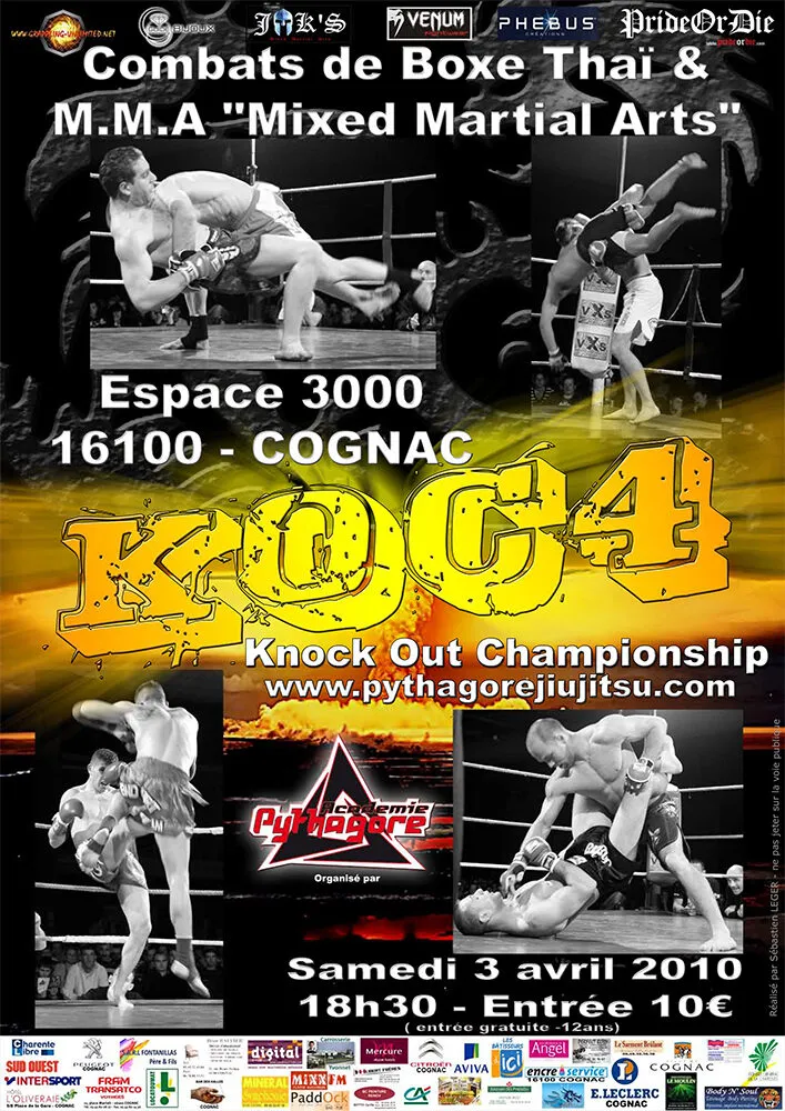 Affiche du K.O.C 4, 3 avril 2010, Cognac