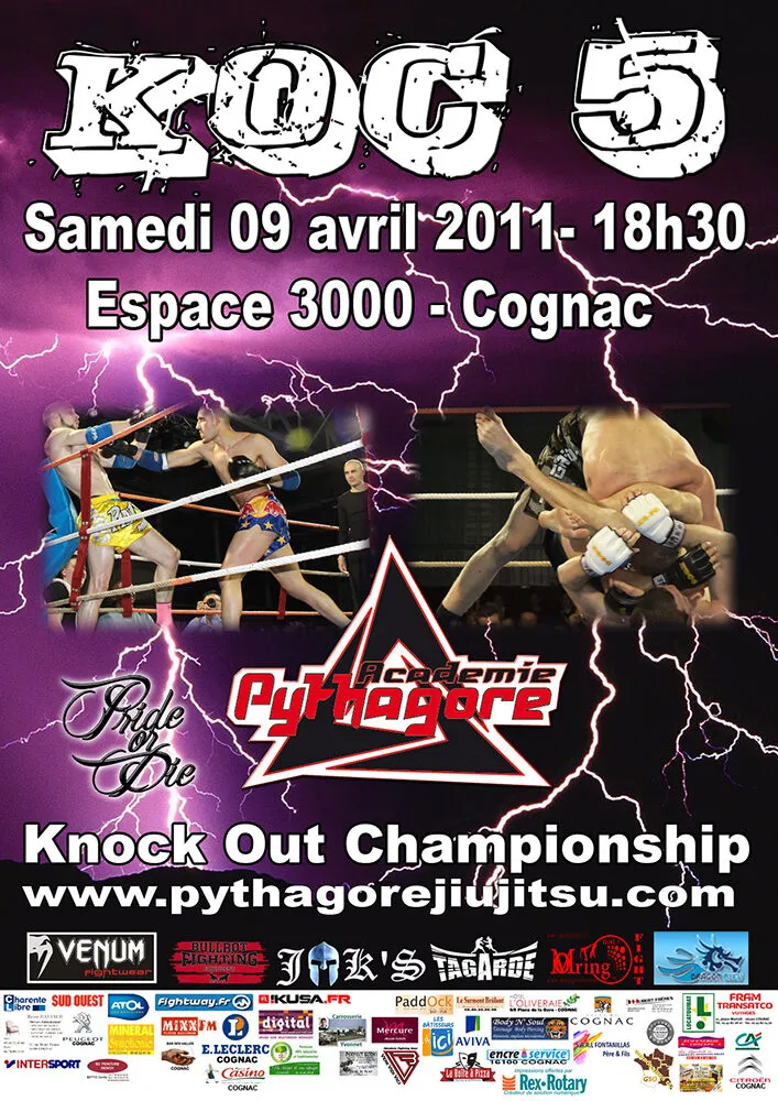 Affiche du K.O.C 5, 9 avril 2011, Cognac