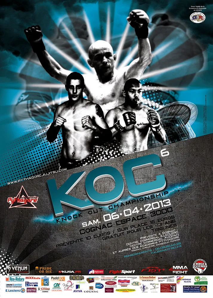 Affiche du K.O.C 6, 6 avril 2013, Cognac