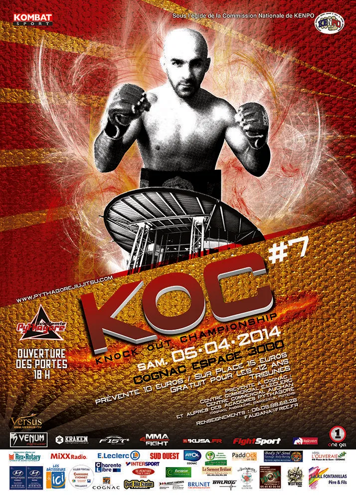 Affiche du K.O.C 7, 5 avril 2014, Cognac
