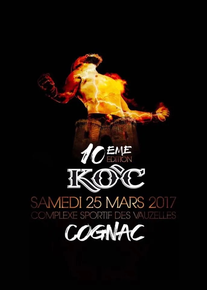 Affiche du K.O.C 10, 25 mars 2017, Cognac