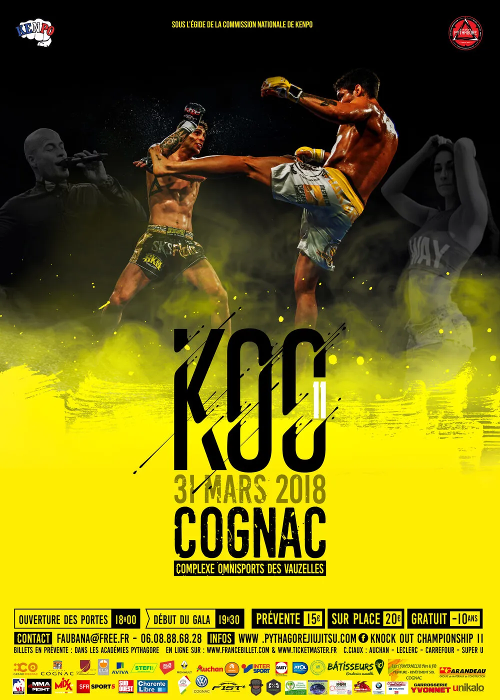 Affiche du K.O.C 11, 31 mars 2018, Cognac