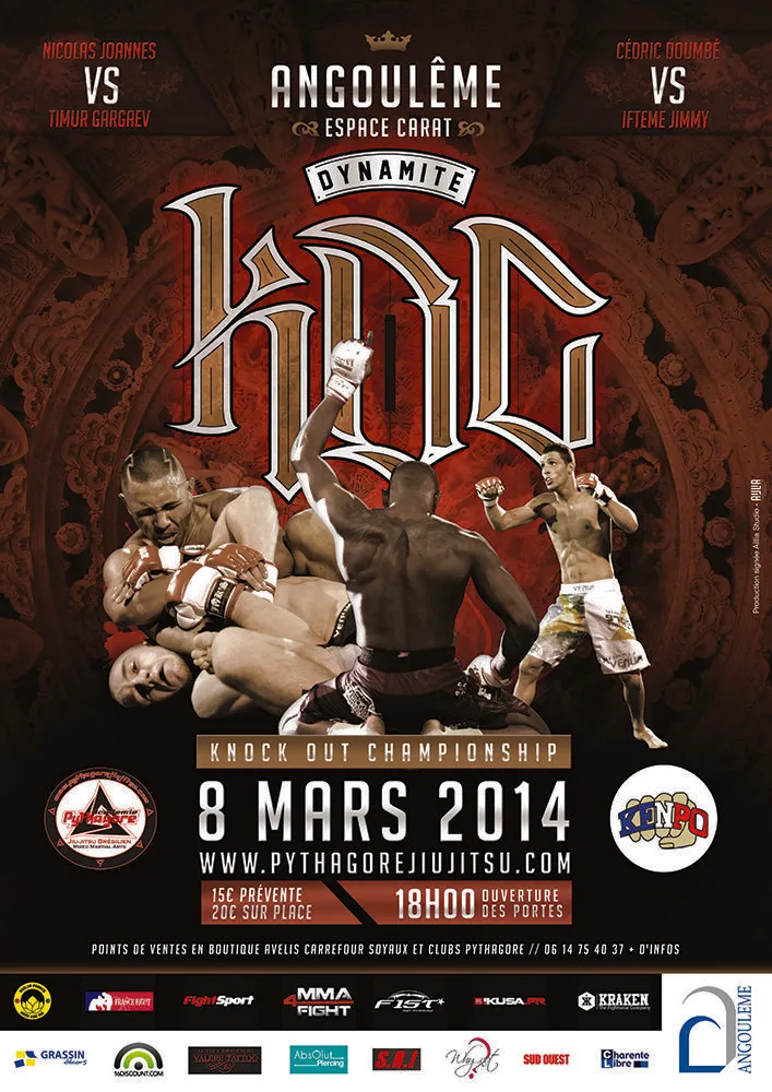 Affiche du K.O.C Dynamite, 8 mars 2014, Angoulême
