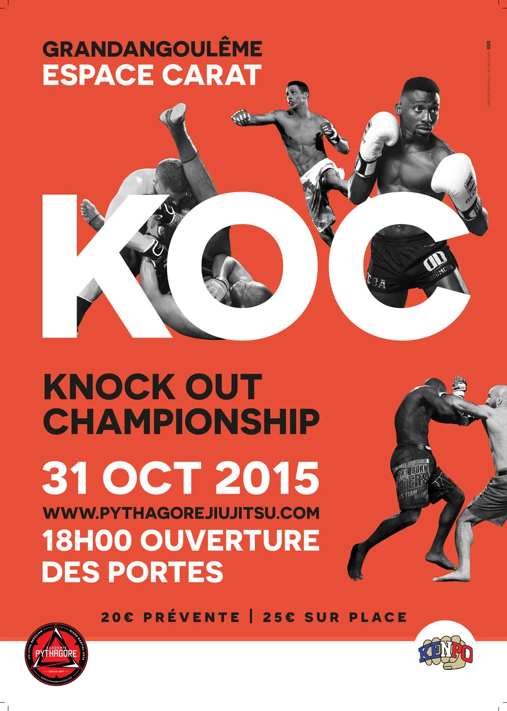 Affiche du K.O.C Halloween, 31 octobre 2015, Angoulême