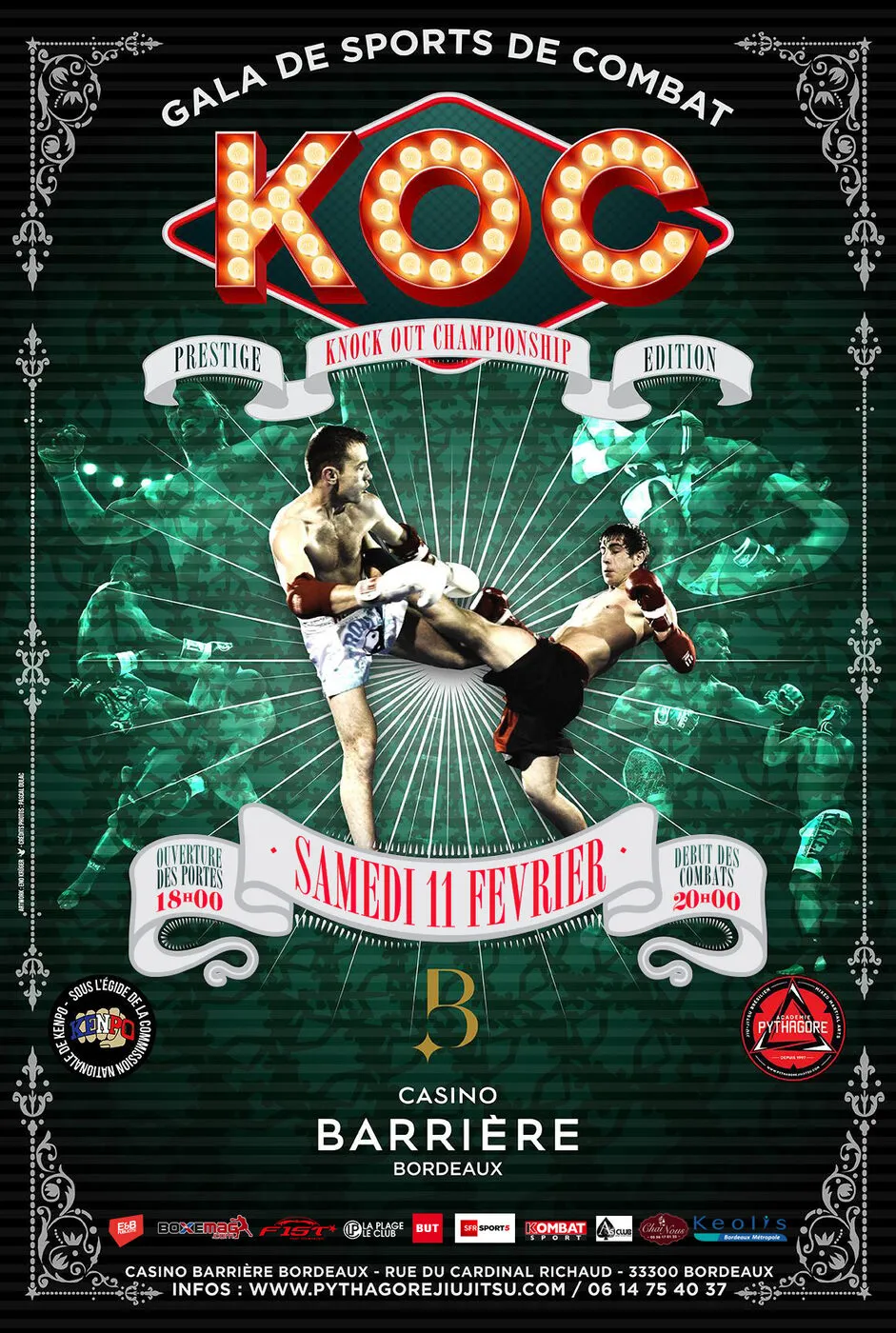Affiche du K.O.C Prestige, 11 février 2017, Bordeaux