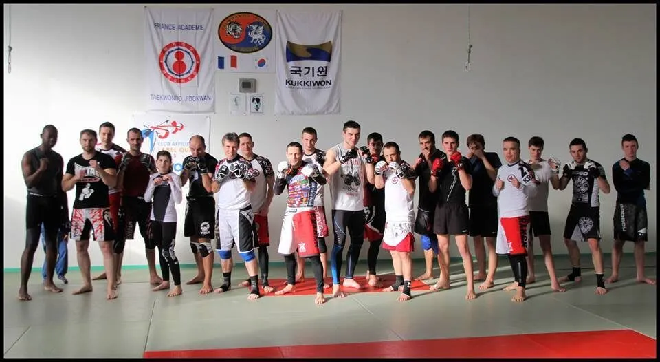 Photo de groupe d’un stage à Magné, en janvier 2015.